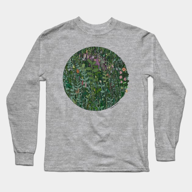 Plant Circle - Color Long Sleeve T-Shirt by GiannaMeola